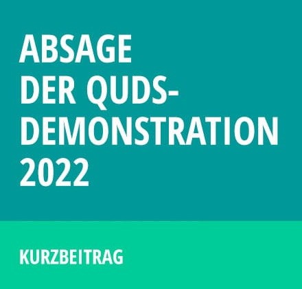 Absage der Quds-Demonstration 2022